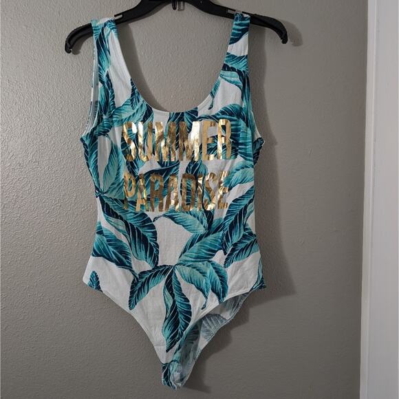 Charlotte Russe Bodysuit tropical - Picture 1 of 4